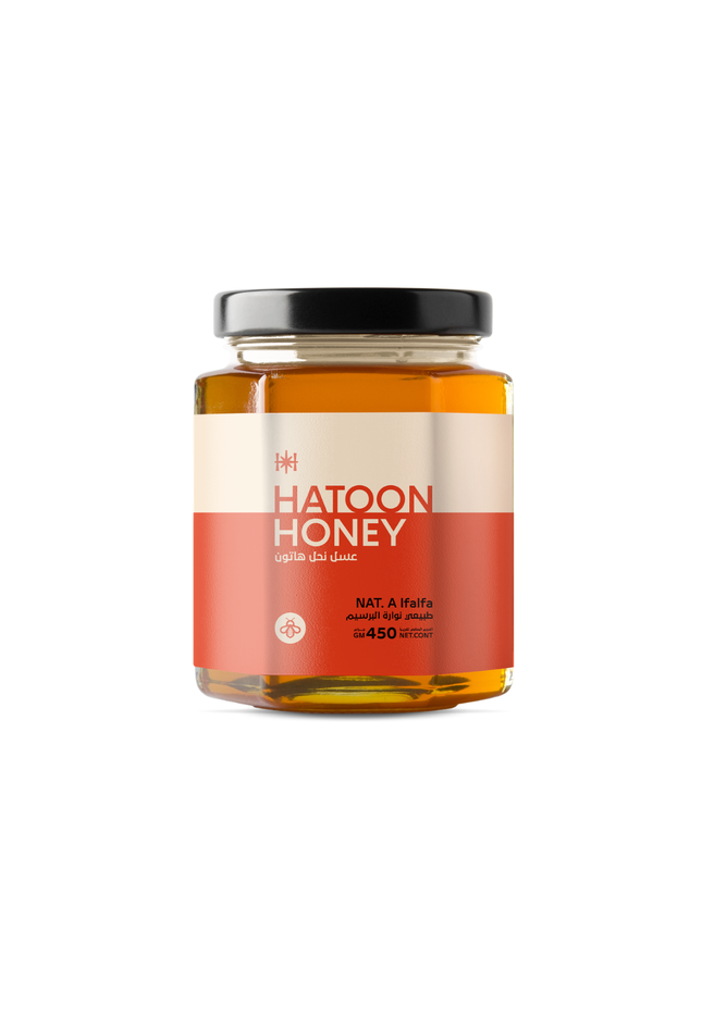 Hatoon Natural Alfalfa Honey 450gm
